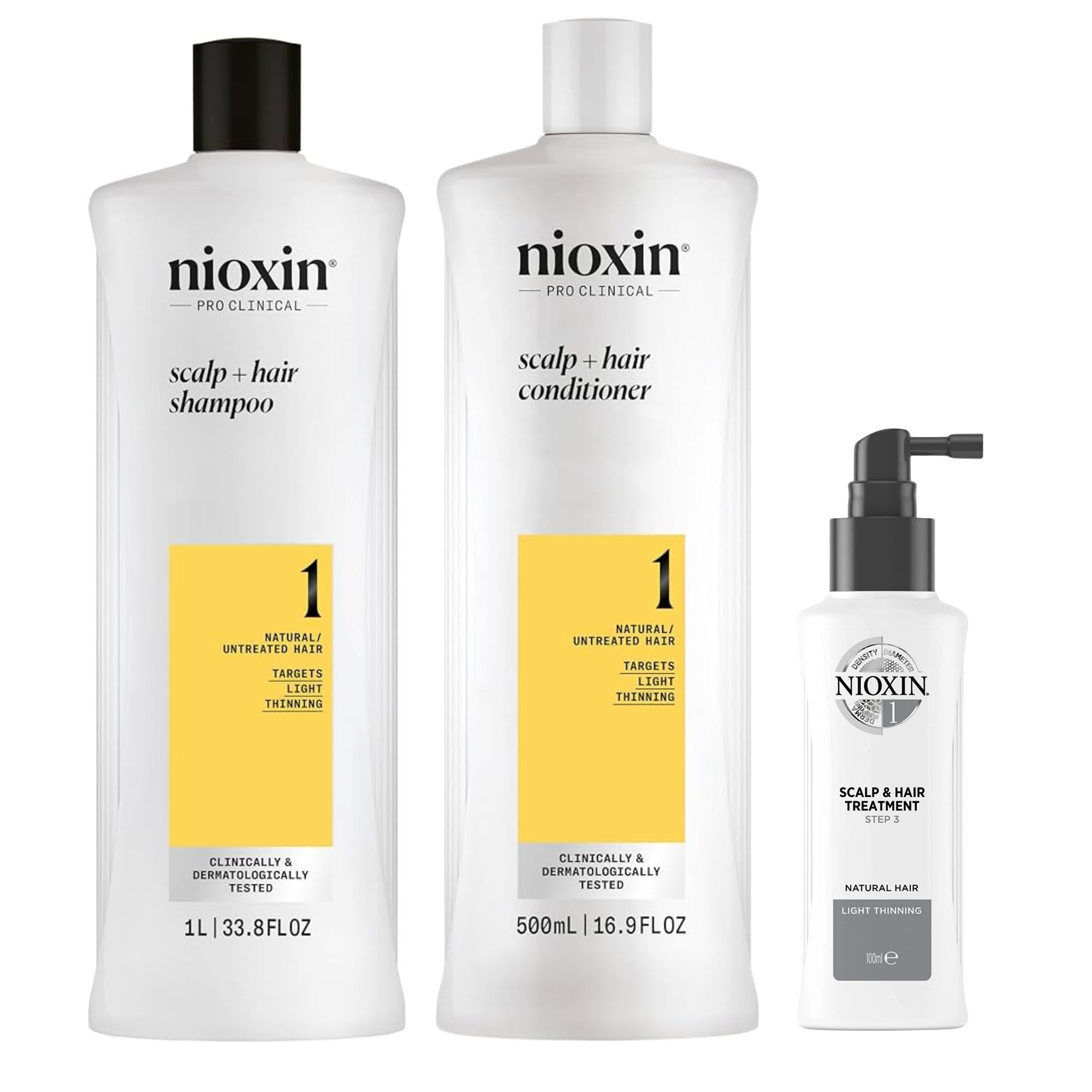Nioxin Kit Sistema #1 Anticaída Natural - Caída Leve 1 Lt