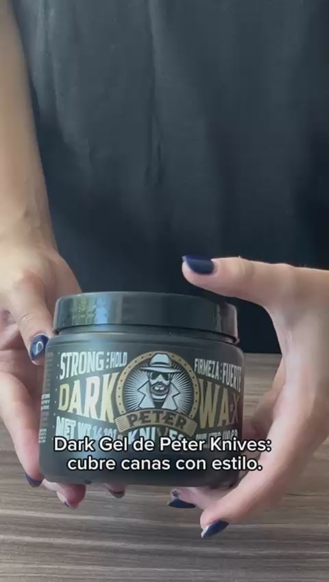 Cargar vídeo: PK Cera Gel Cubre Canas Dark Wax Fijación Fuerte 400gr