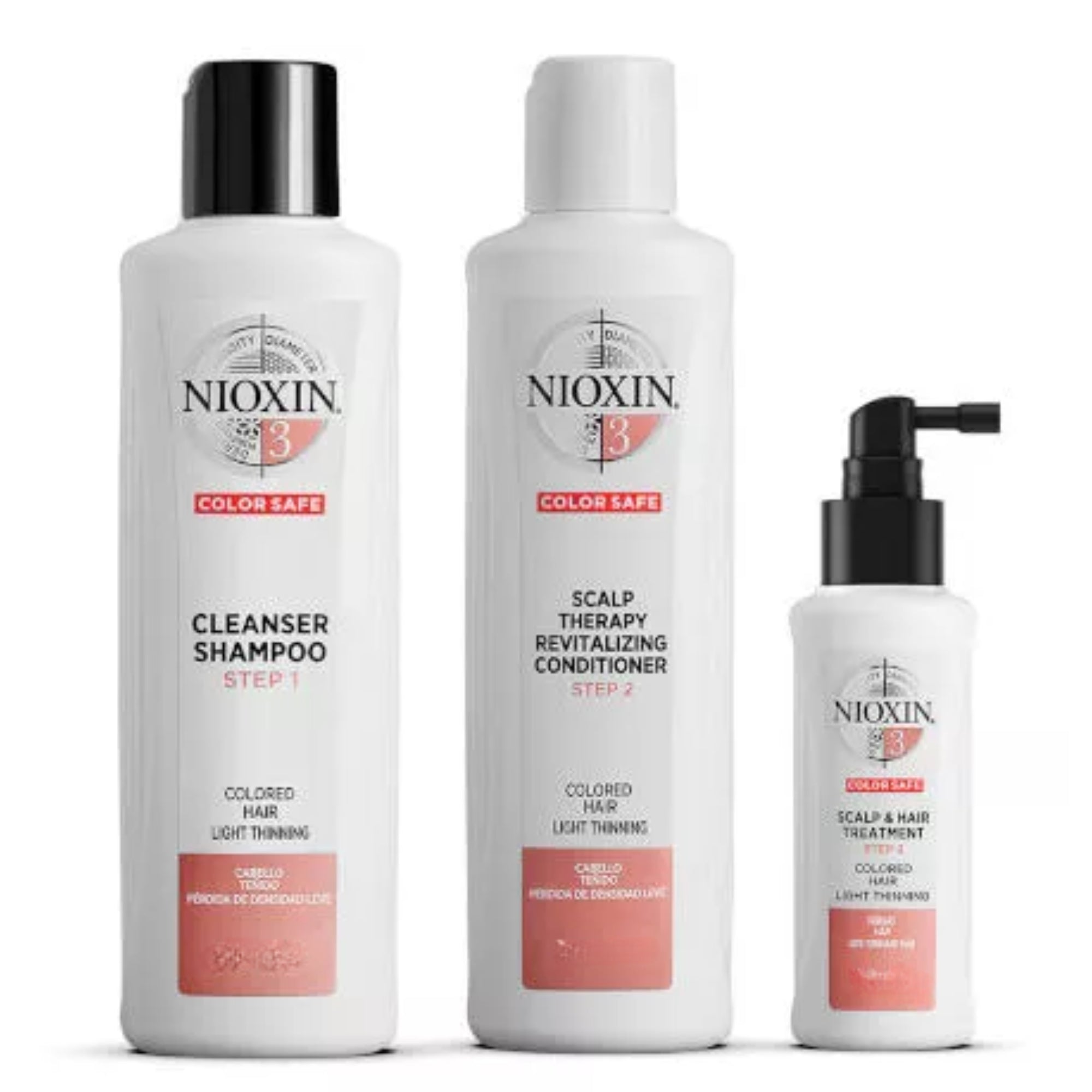 Nioxin "Kit Sistema #3 cabello Teñido - Caída Leve" 150ml